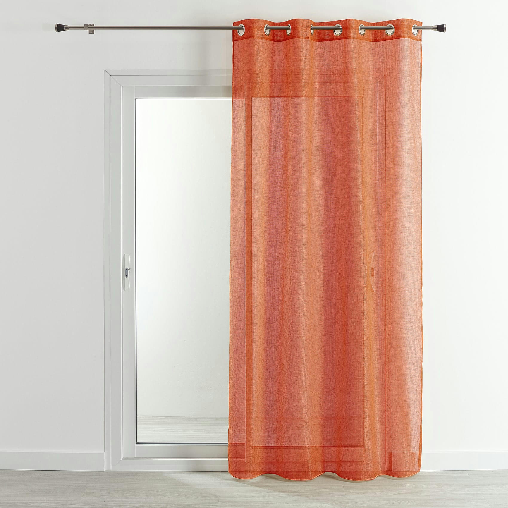 - Voilage en étamine fantaisie à oeillet