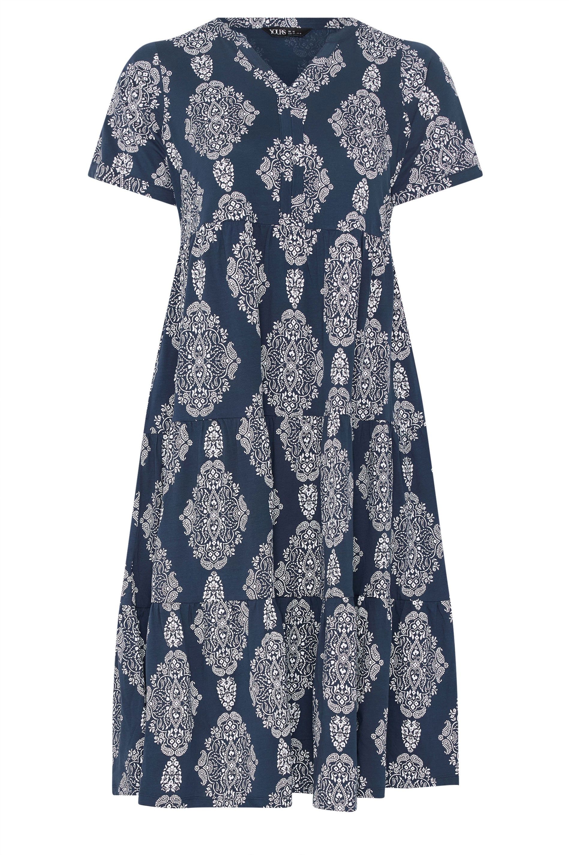 Yours Paisley Tiered Maxi Dress