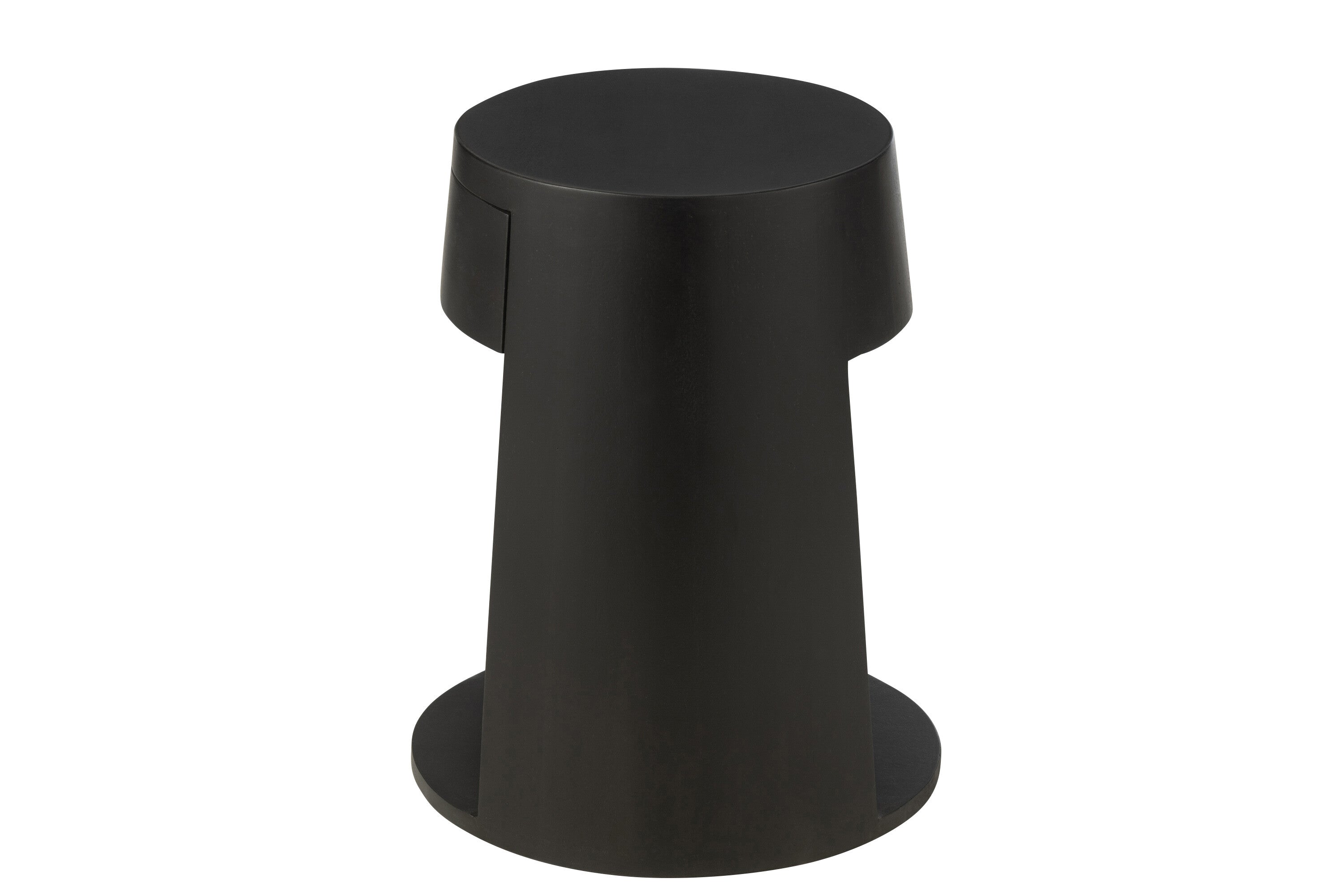 J-Line bijzettafel Drawn - hout/mdf - zwart