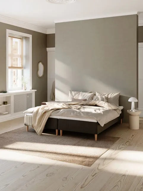 Boxmadras 180x200cm FJELNA + EKSO sort-06 Medium