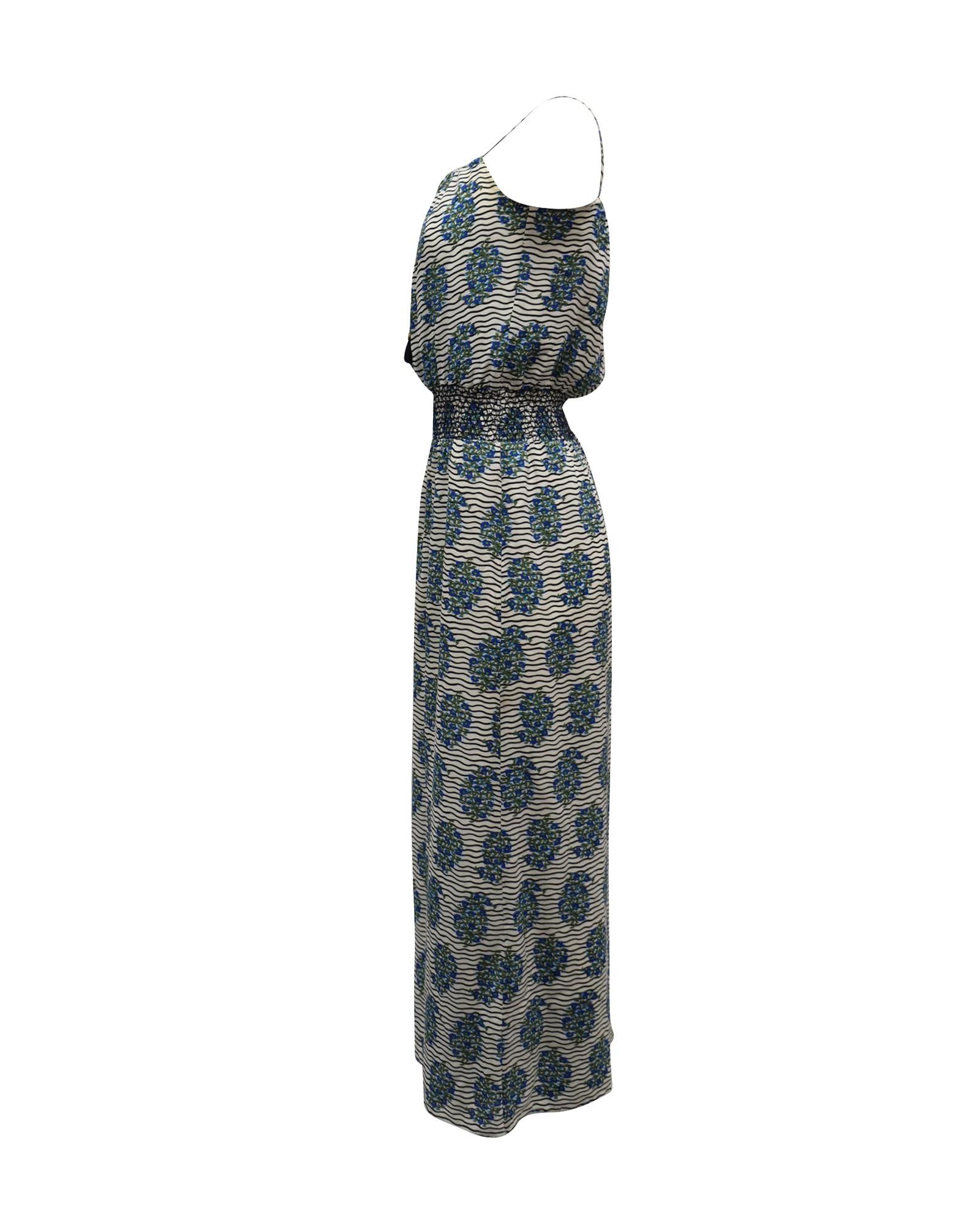 Tory Burch Preloved Floral Print Maxi Dress Wo