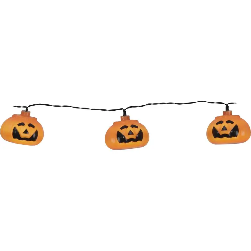 Outdoor Lichterkette 8er-Set Halloween Pumpkins