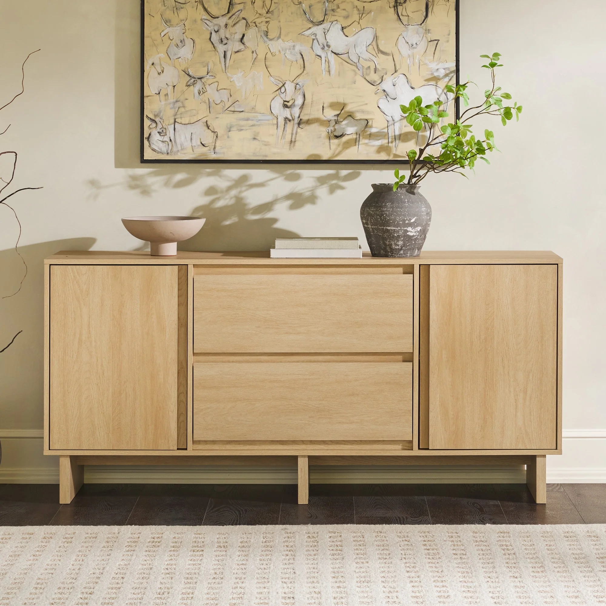 Middlebrook Designs 63 inch Minimalist Scandi Sideboard