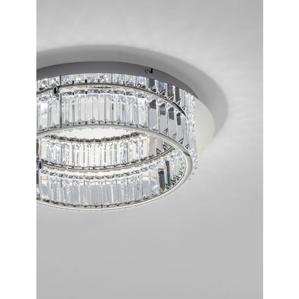 Deckenleuchte »Aurelia«, LED, 29 W, Höhe: 12 cm, chromfarben