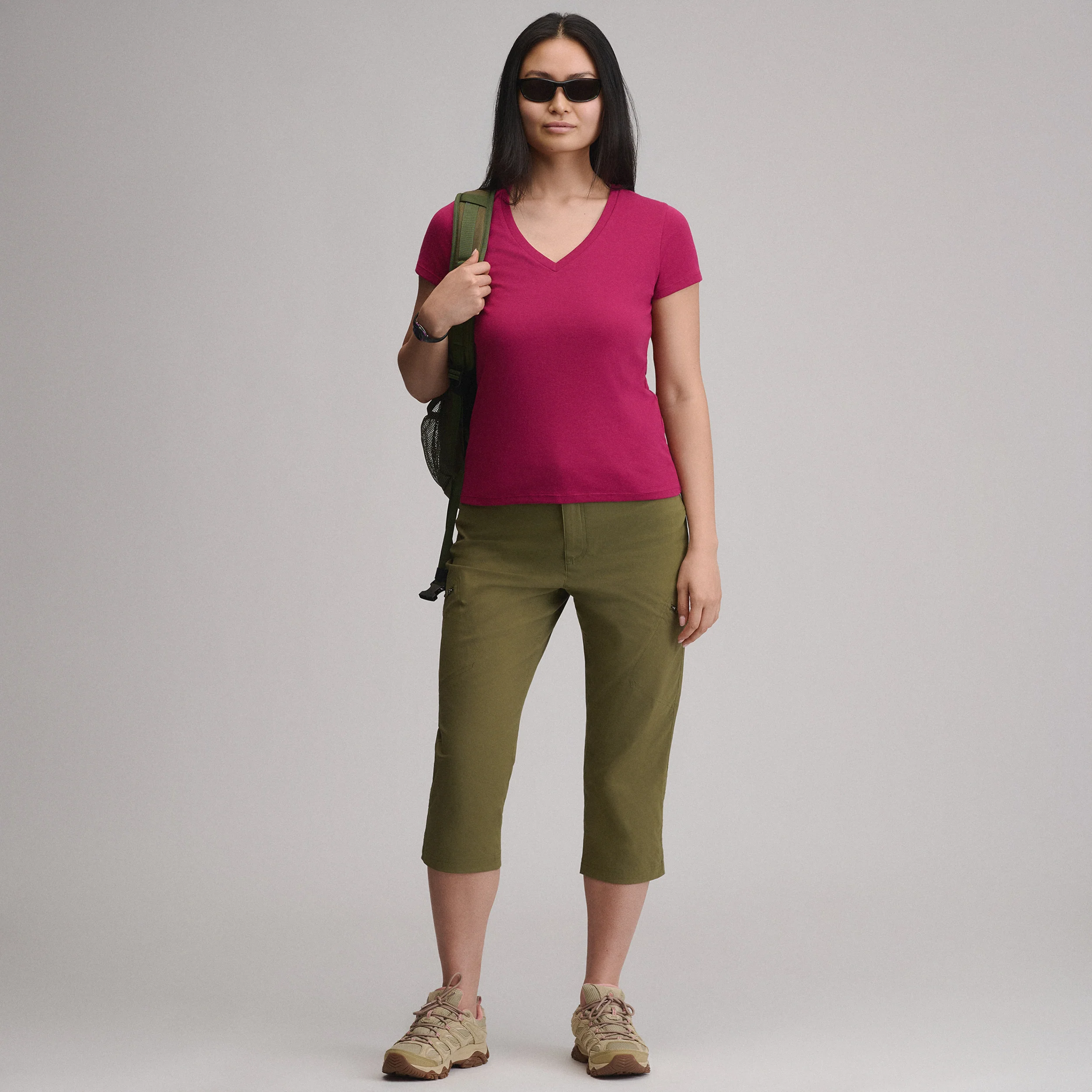 Women's Everyday Short-Sleeve V-Neck T-Shirt