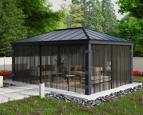 Moustiquaire pour pergola Dallas Canopia l.5,33 x h.2,12 m