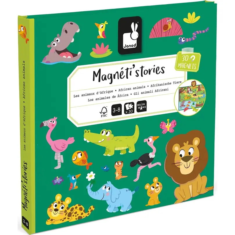 Spielset 30-teilig Magnetistories Afr. Tiere
