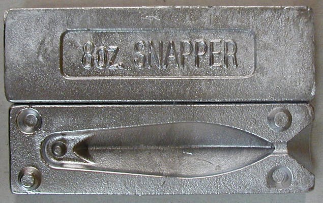 Seahorse 8 oz Snapper Sinker Mould- Made In Australia