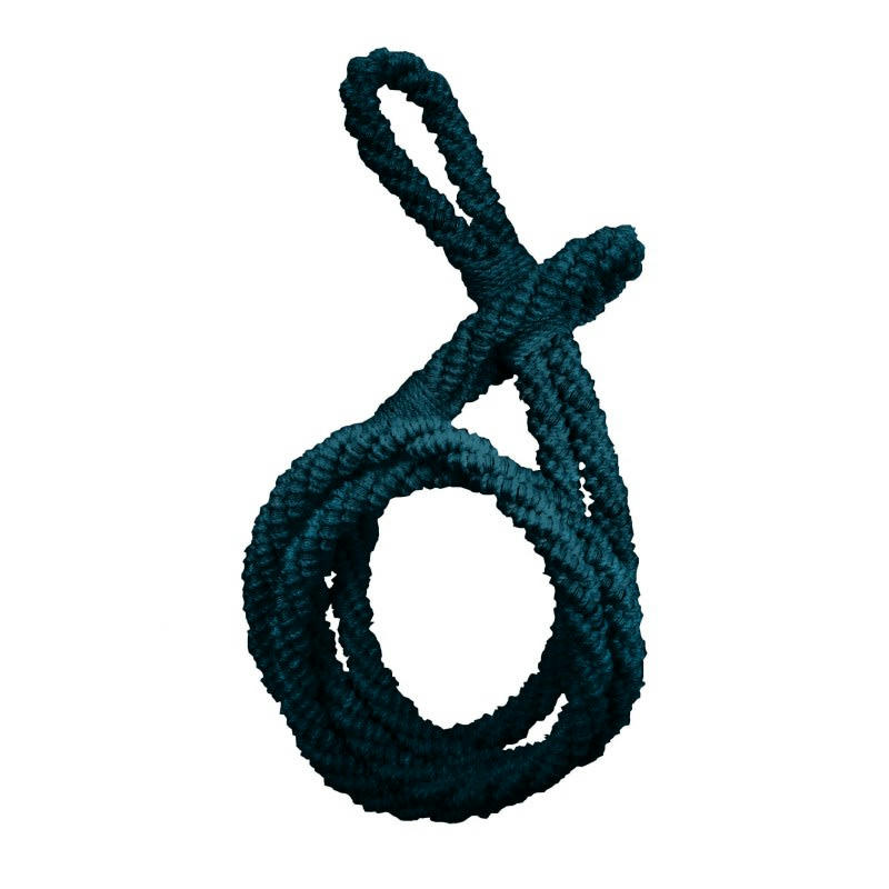 DURBAN - - Embrasse rideaux textile cordon - Bleu canard