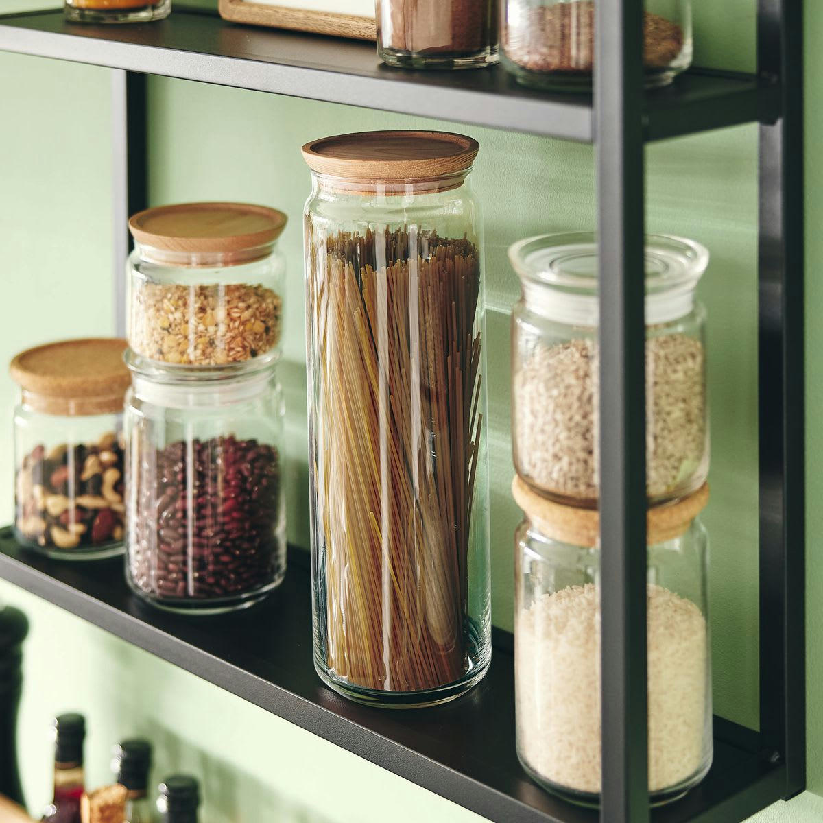 PURE JAR - Pot à spaghetti avec bouchon en bois 200cl