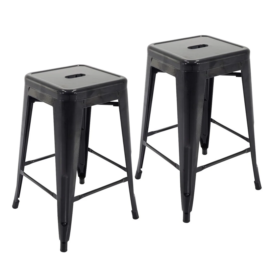 Carbon Loft Athos Stackable Patio Counter Stool (Set of 2)