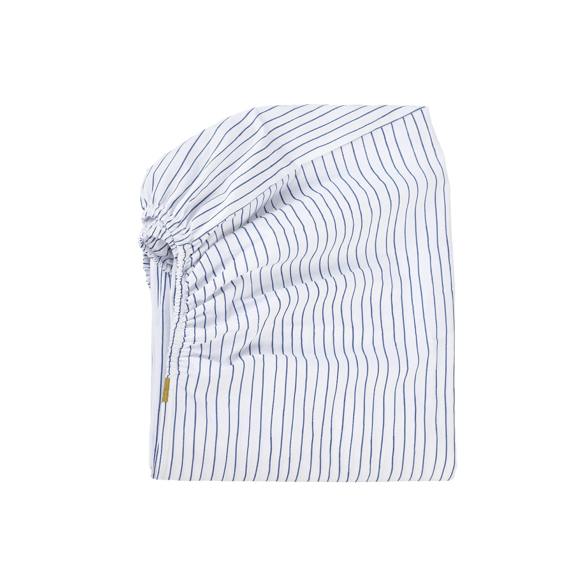 - Drap housse en percale de coton à rayures 90x200 cm