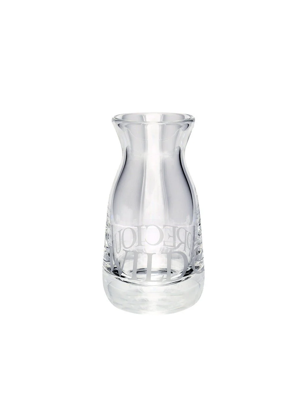 Black Toast Medium Crystal Glass Pot Vase