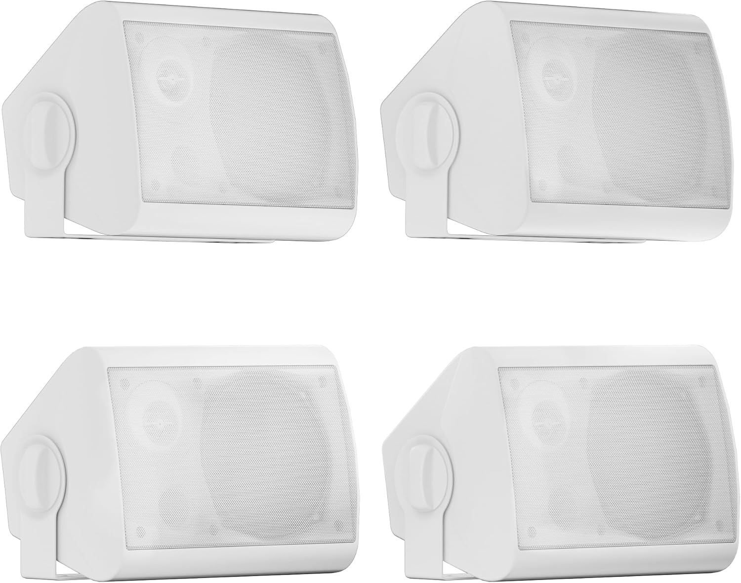 Herdio 5.25 Inches 600 Watts Passive Indoor Outdoor Speakers Wired Waterproof,Wall Mount Speakers with Loud Volume Suitable for Patio,Garden Home Theater