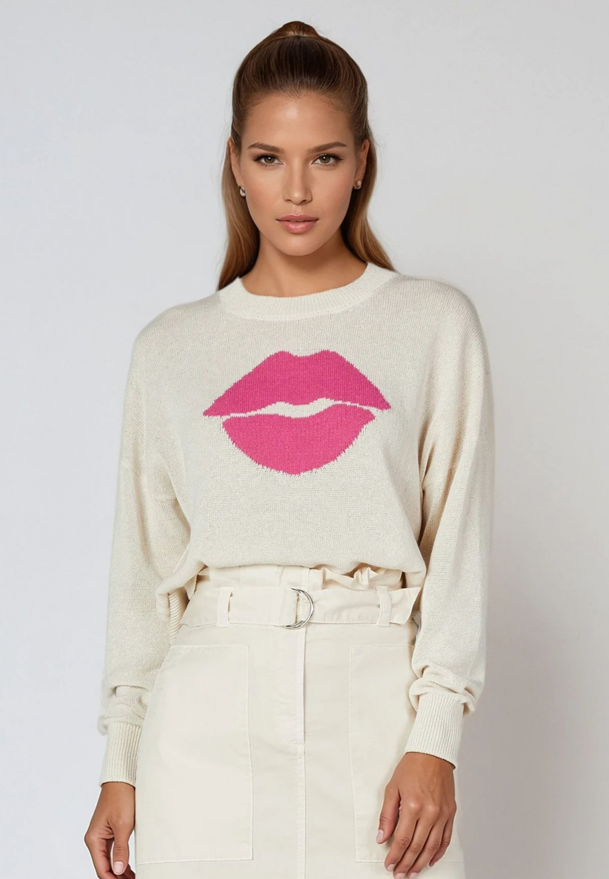Pullover mit Kussmund