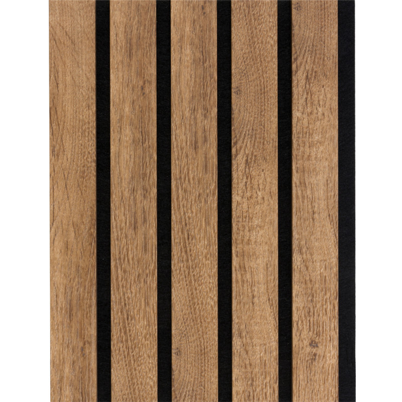 Lambris revêtu Decowall Acoustic Advanced chêne bronze 260 x 30 x 3,5 cm 2 pièces CANDO