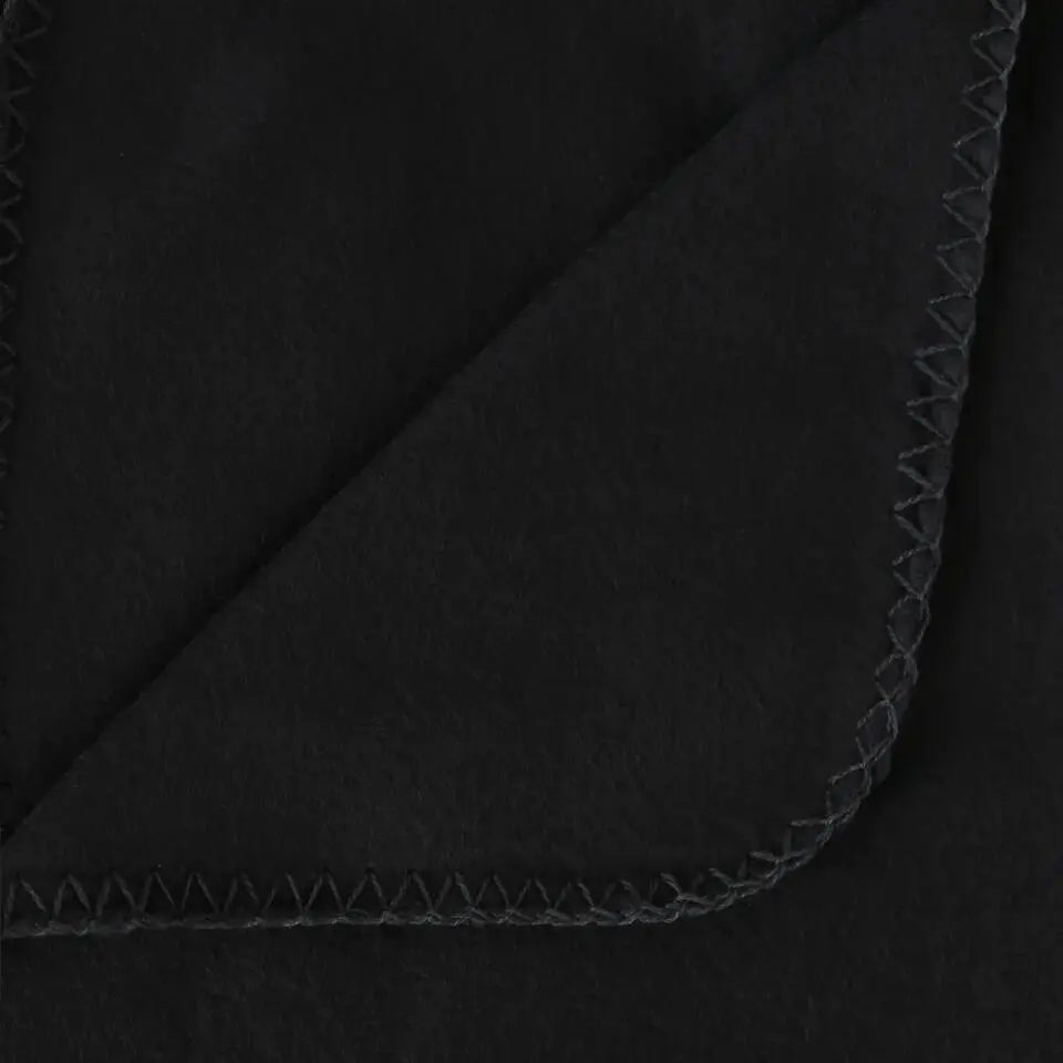 Atmosphera Plaid - zwart - polyester - 125 x 150 cm