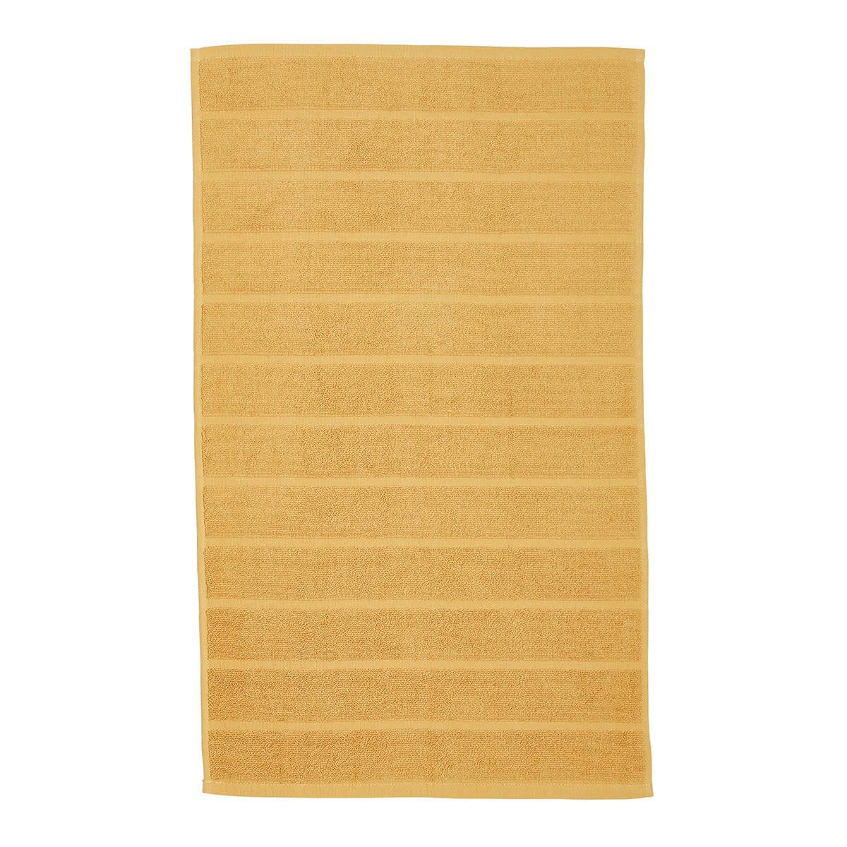 ESSENTIAL - Tapis de bain uni en Coton Jaune 50x80 cm