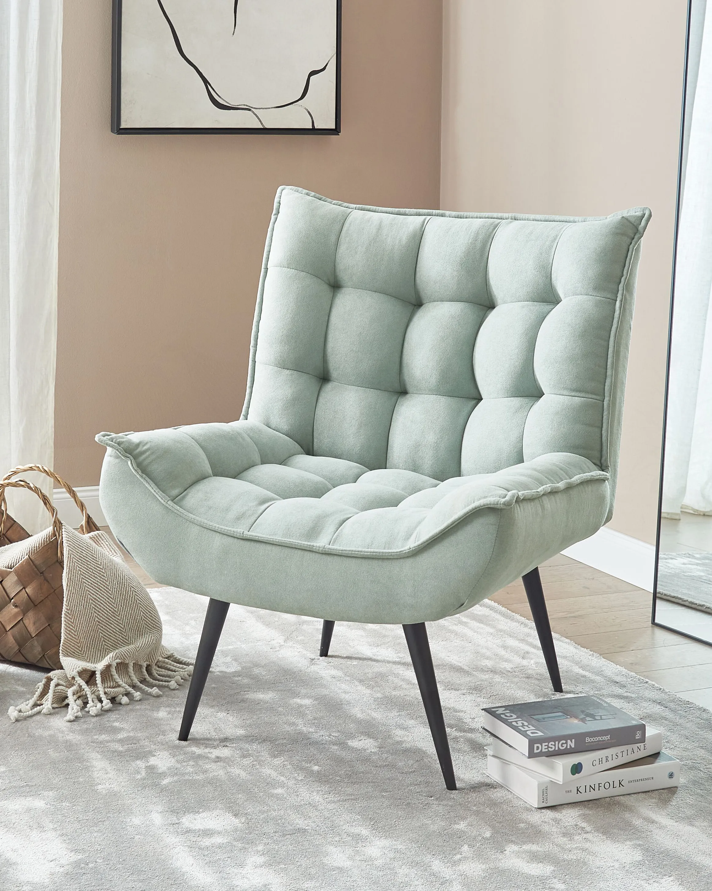 Armchair ALVESTA Fabric Mint Green