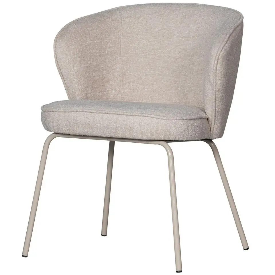 WOOOD Admit Eetkamerstoelen - Polyester - Pebble - Set van 2