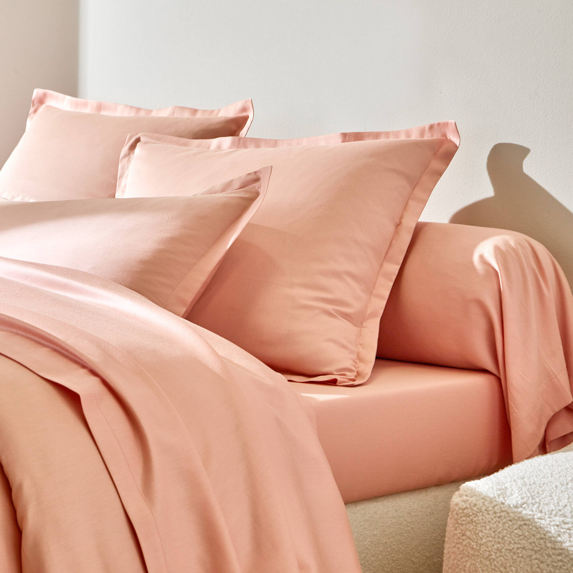 Linge de lit satin uni
