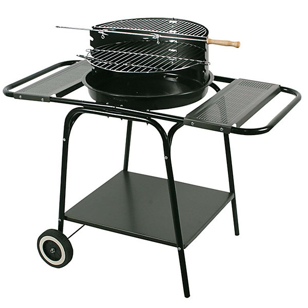 Barbecue charbon horizontal master acier gris 84 x 46 x 84 cm