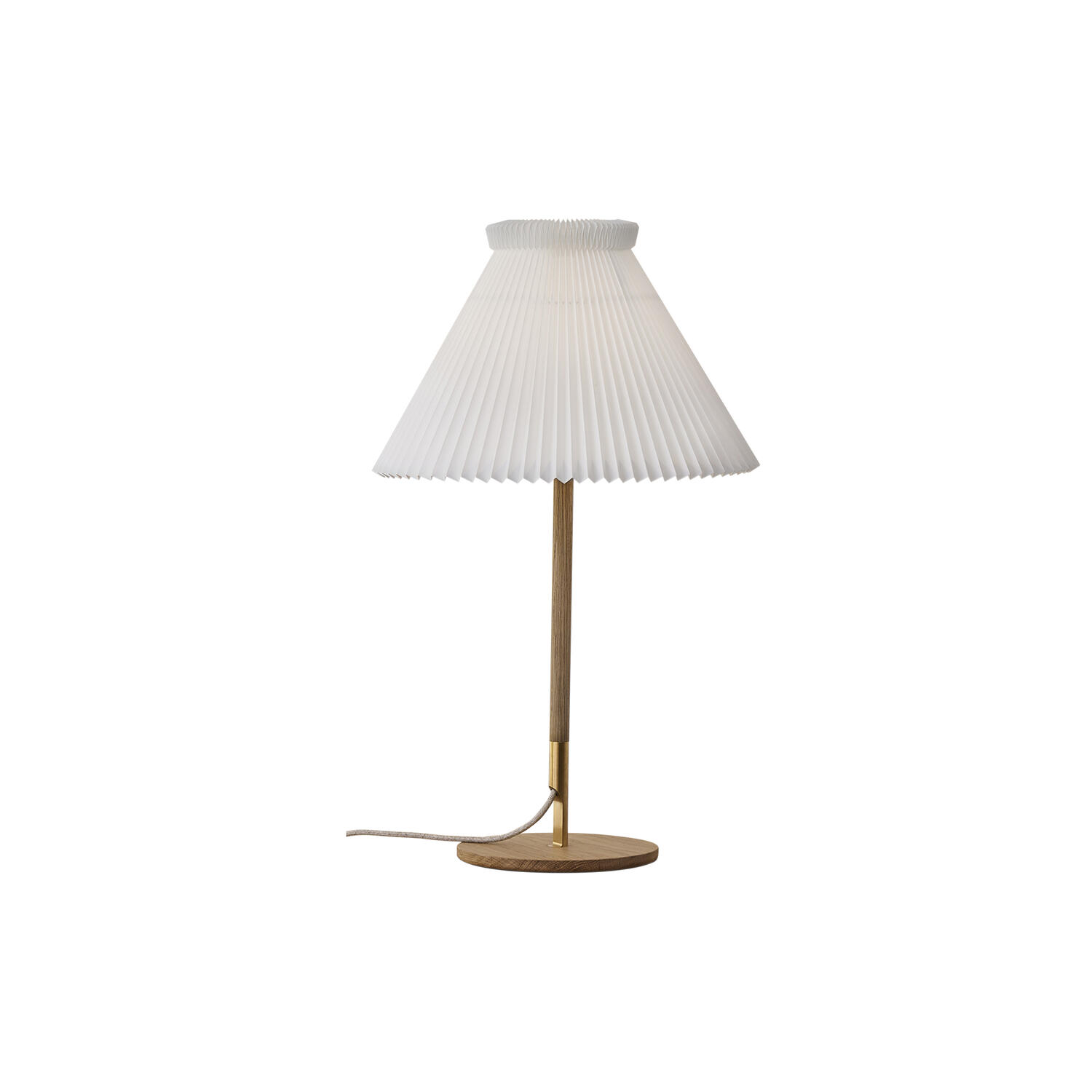 Le Klint 328 bordlampe med papirsk&aelig;rm, s&aelig;bebehandlet eg
