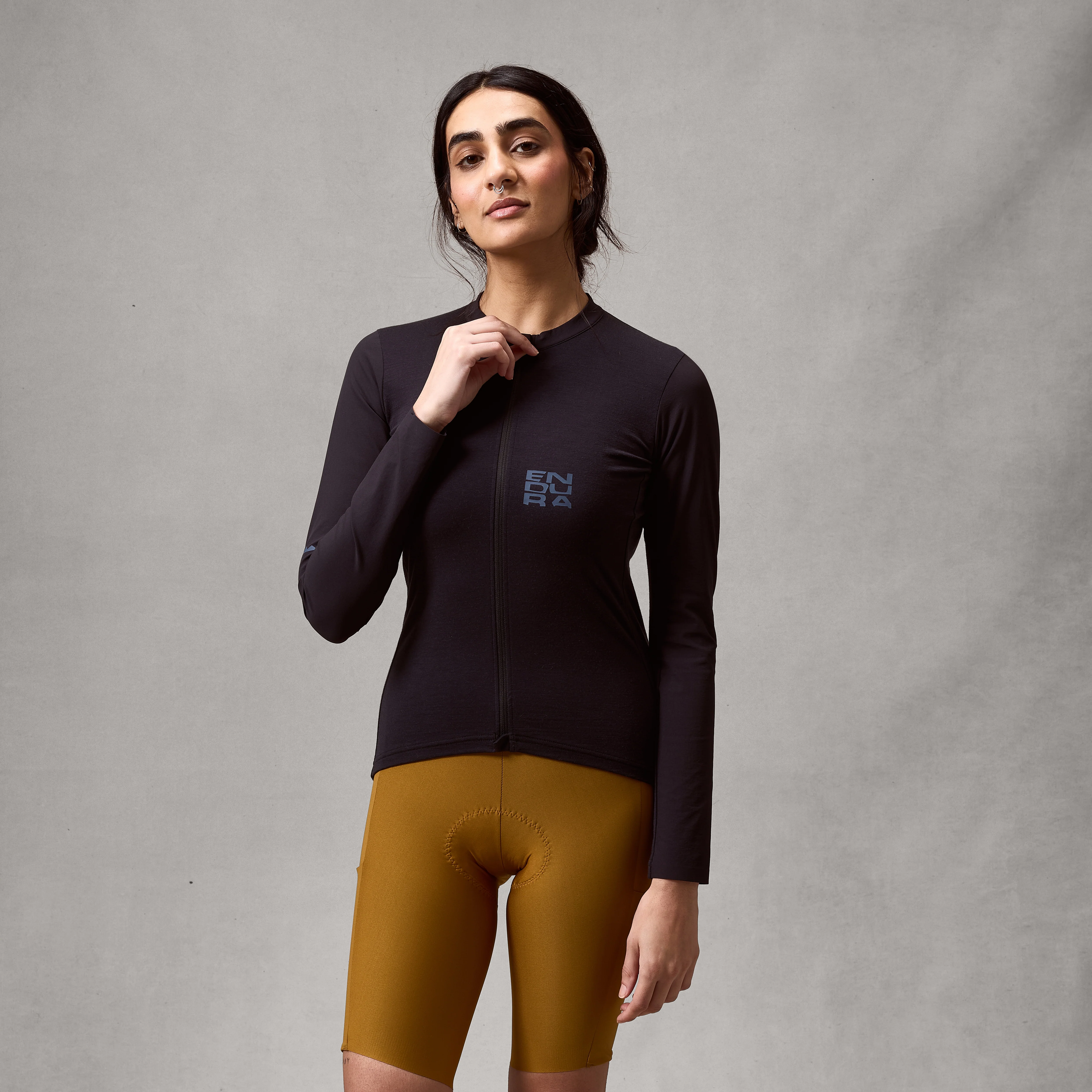 Women's AllTrack Ride L/S Jersey - Black