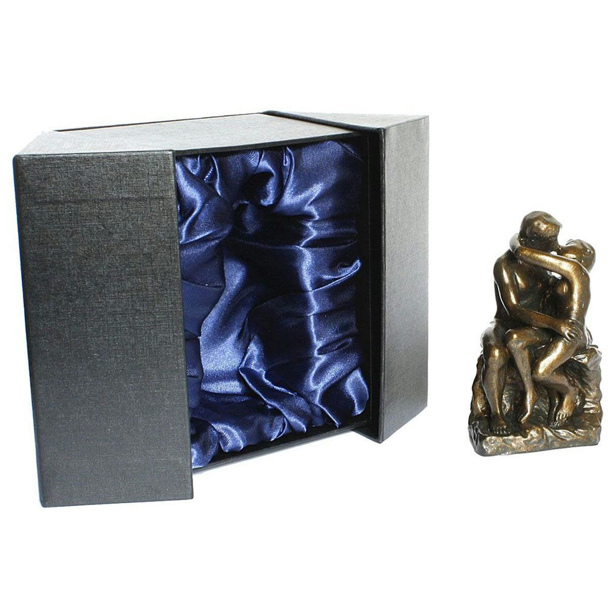 RODIN - Figurine reproduction Le Baiser de Rodin H9,5cm