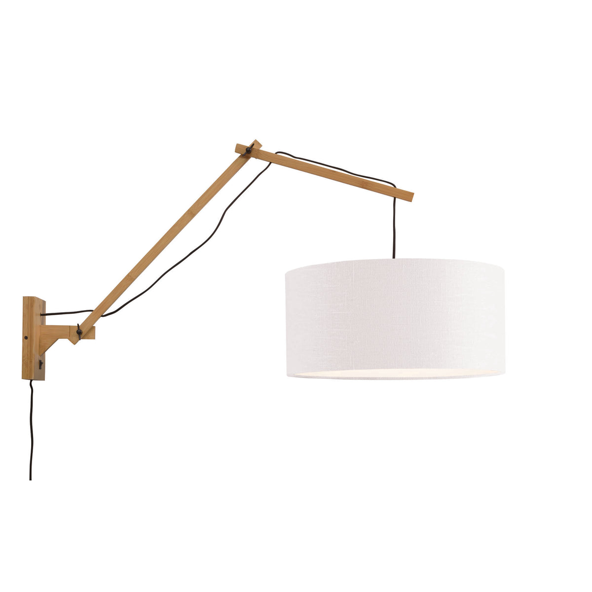 GOOD&MOJO wandlamp Andes - bruin - Ø47cm