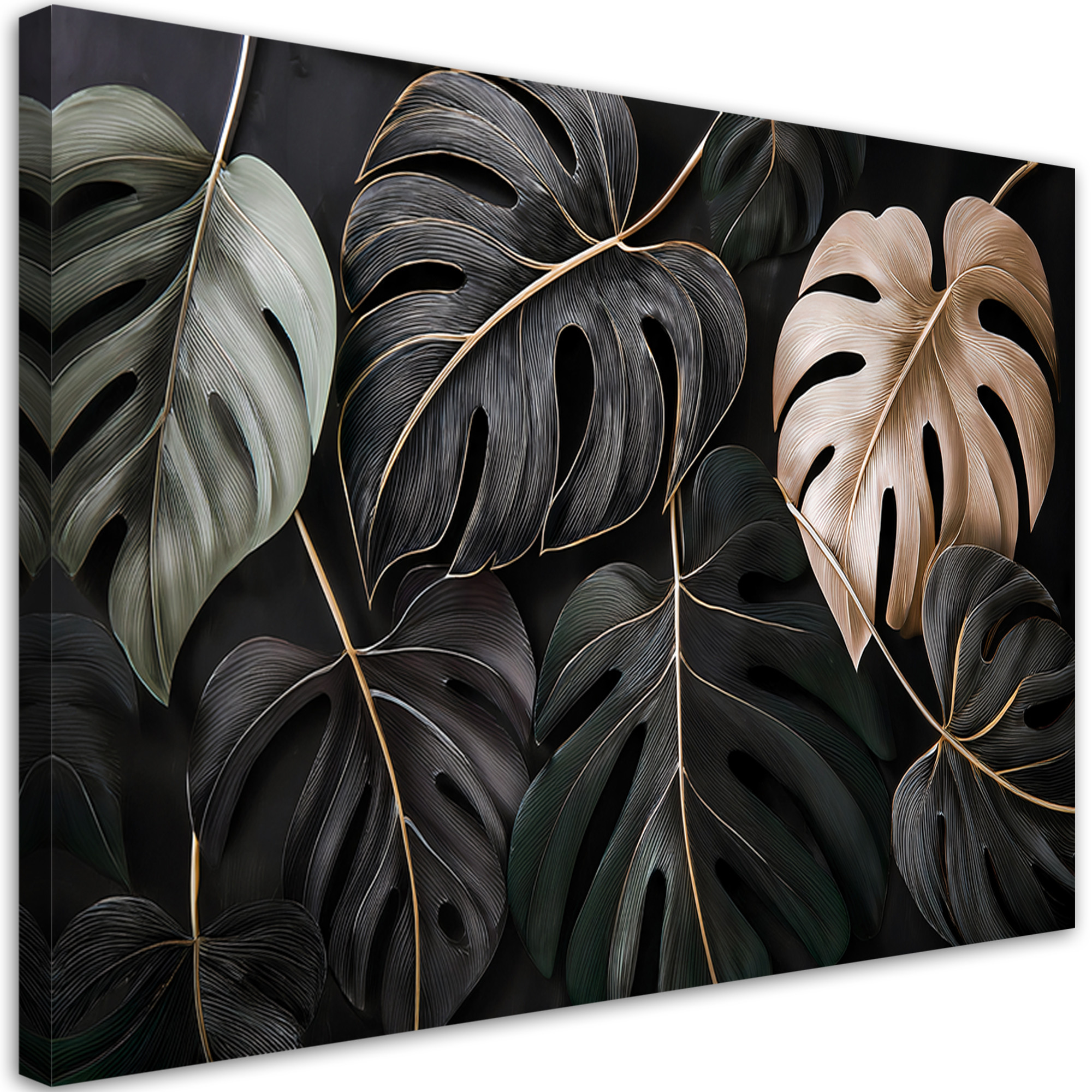 Feeby Obraz na płótnie, Monstera Liście RoślinyTropikalne 60x40