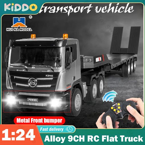NNEOBA RC Flat Truck 9-Channel Alloy Remote Control Trailer
