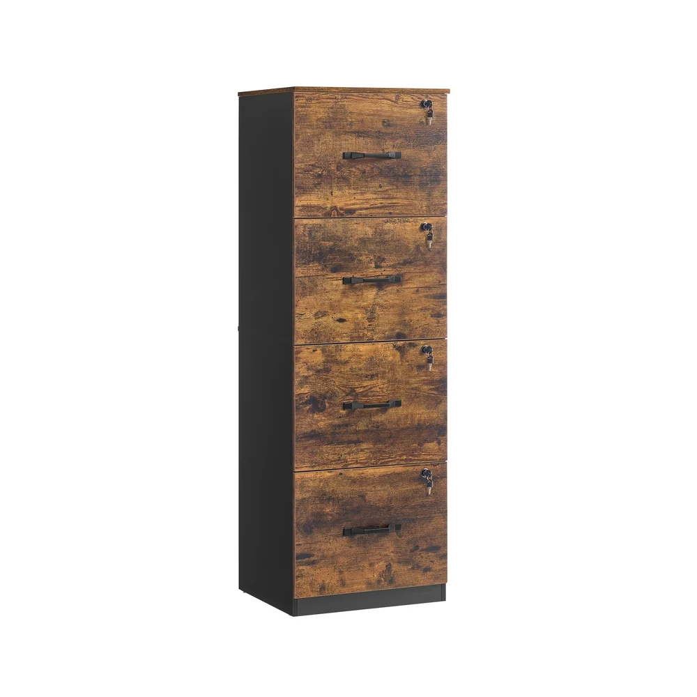 Armoire de rangement polyvalente avec tiroirs verrouillables et support pratique