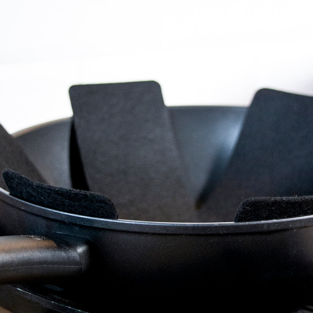 Krumble Panbeschermer set van 3 - Zwart