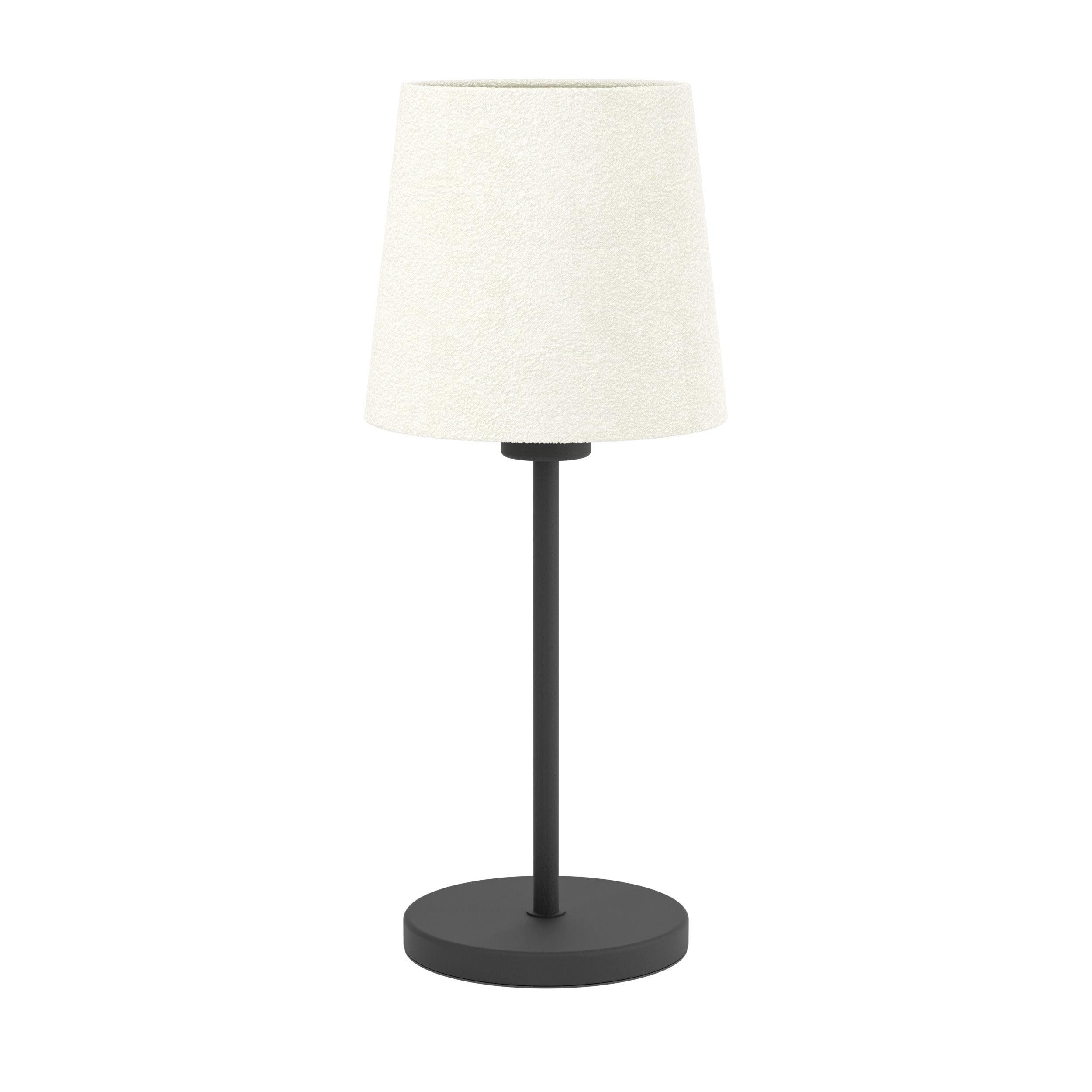 EGLO tafellamp Febres - e27 - textiel - zwart/wit