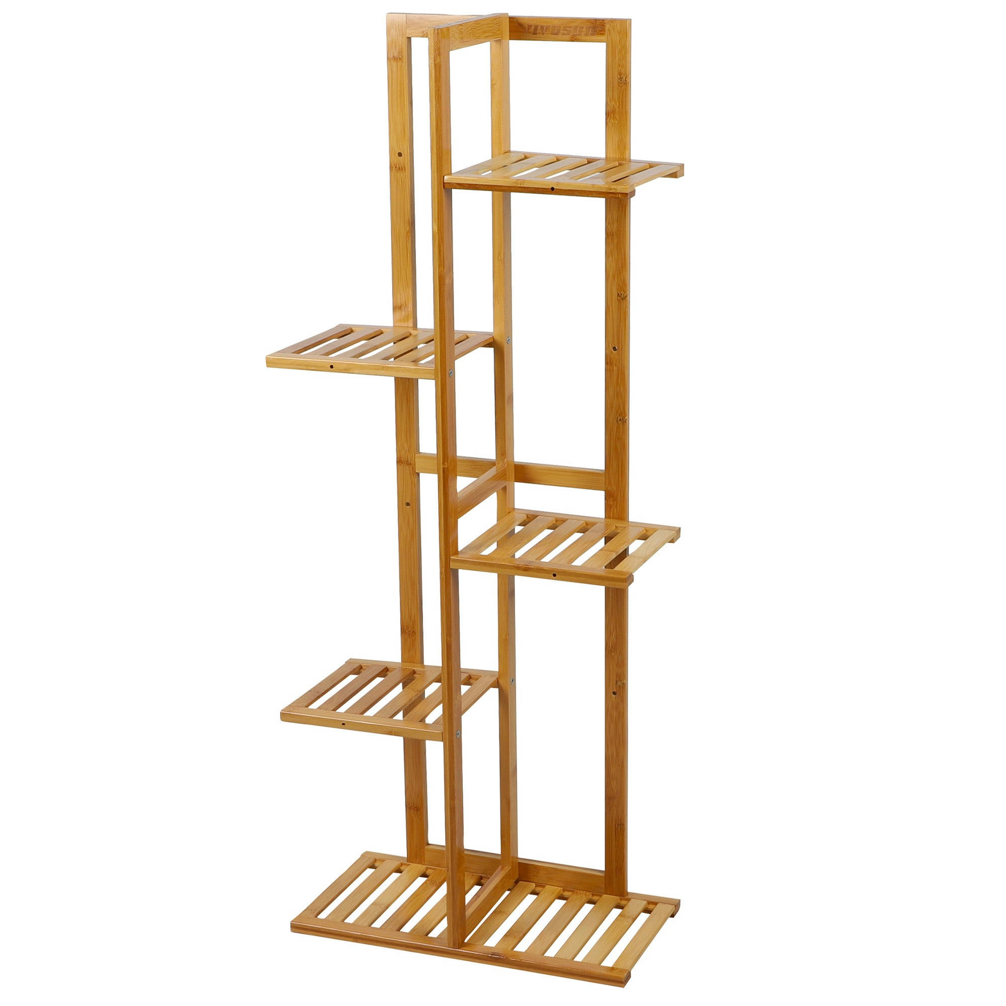 - Étagères porte plantes en bambou 5 niveaux 40x21x80cm