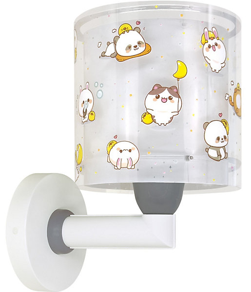 Applique murale pour enfants Kawaii Friends Gris Animaux