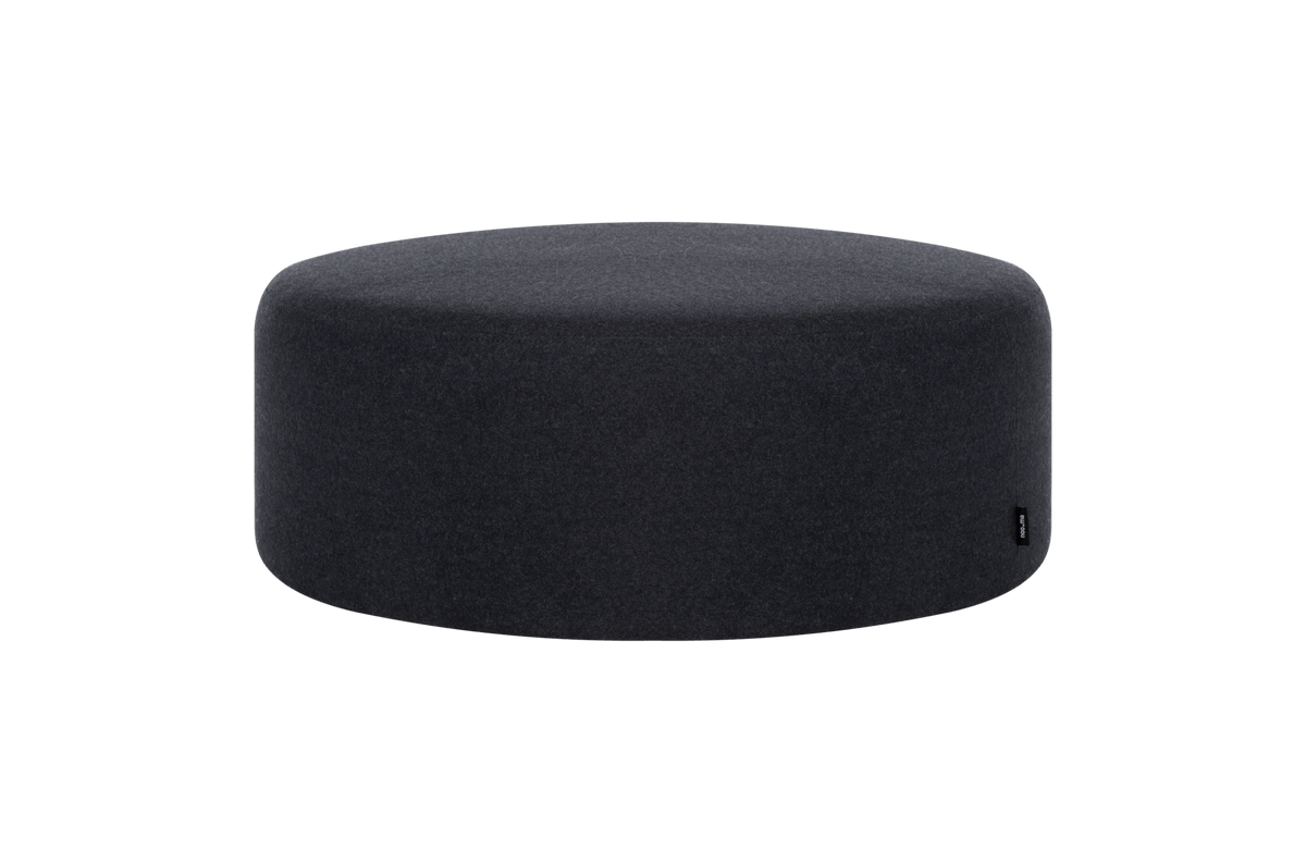 noo.ma FOLK Poef - Black Tie Wool