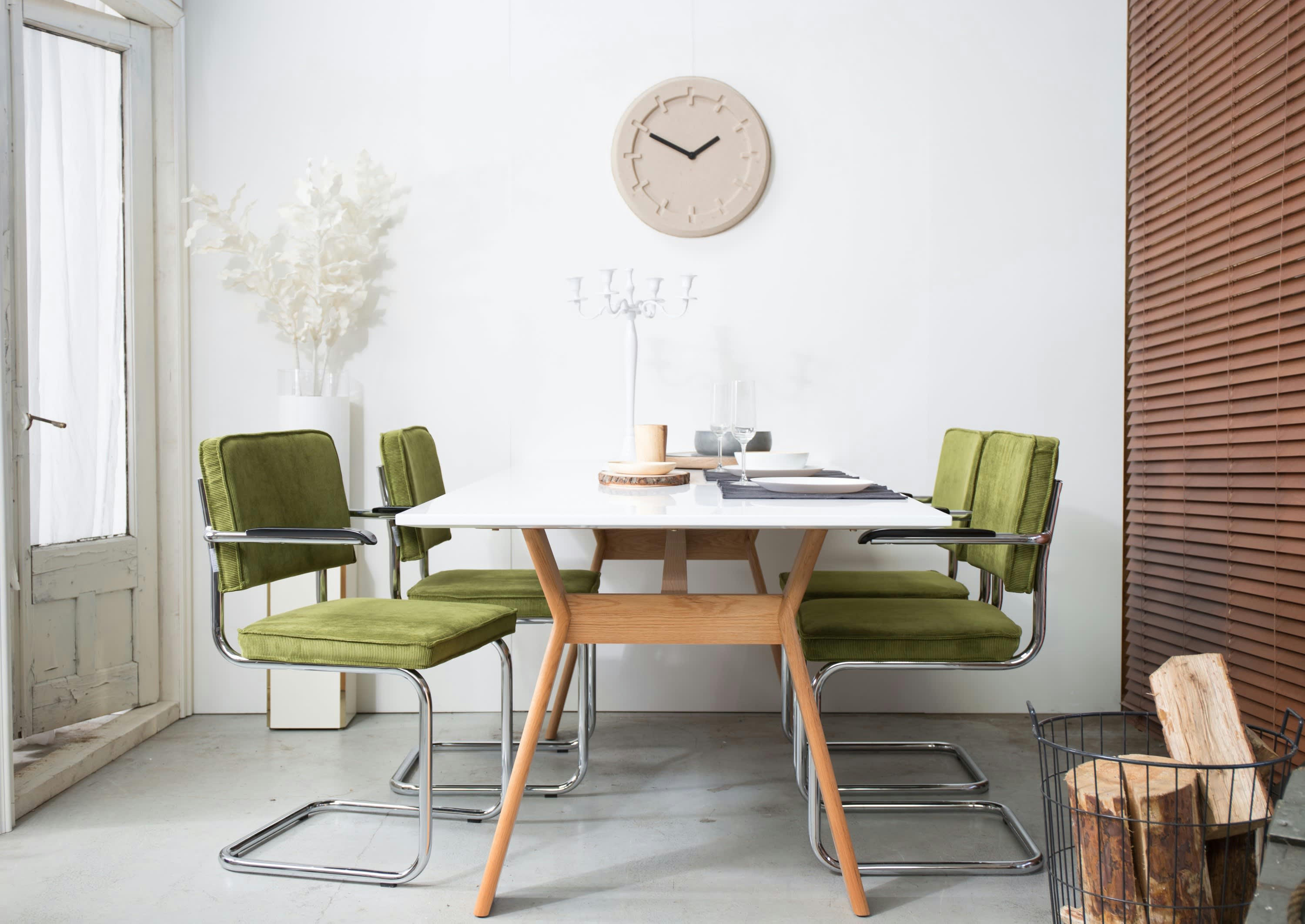 RIDGE RIB - Fauteuil en tissu gris clair