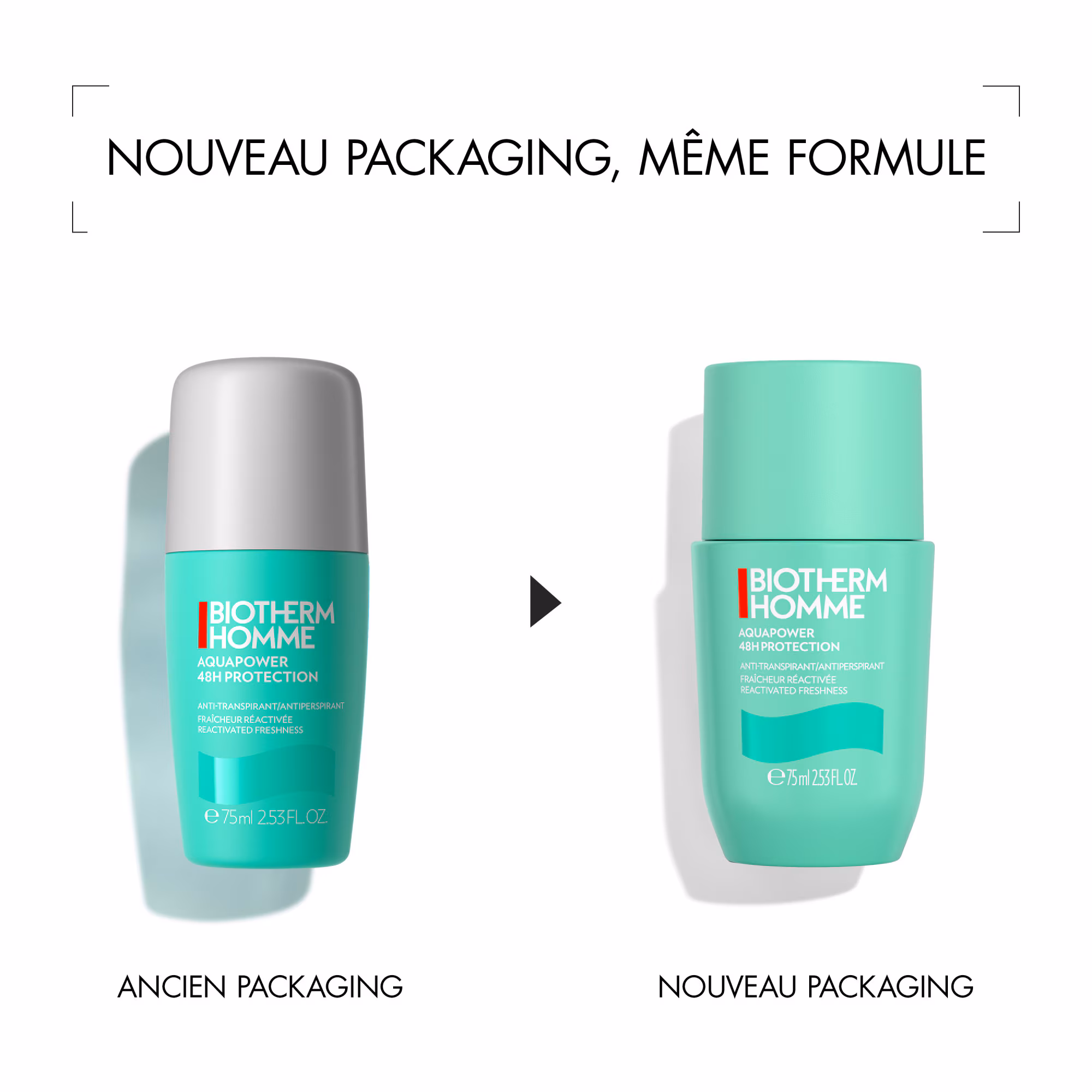 HOMME AQUAPOWERDéodorant anti-transpirant 48h