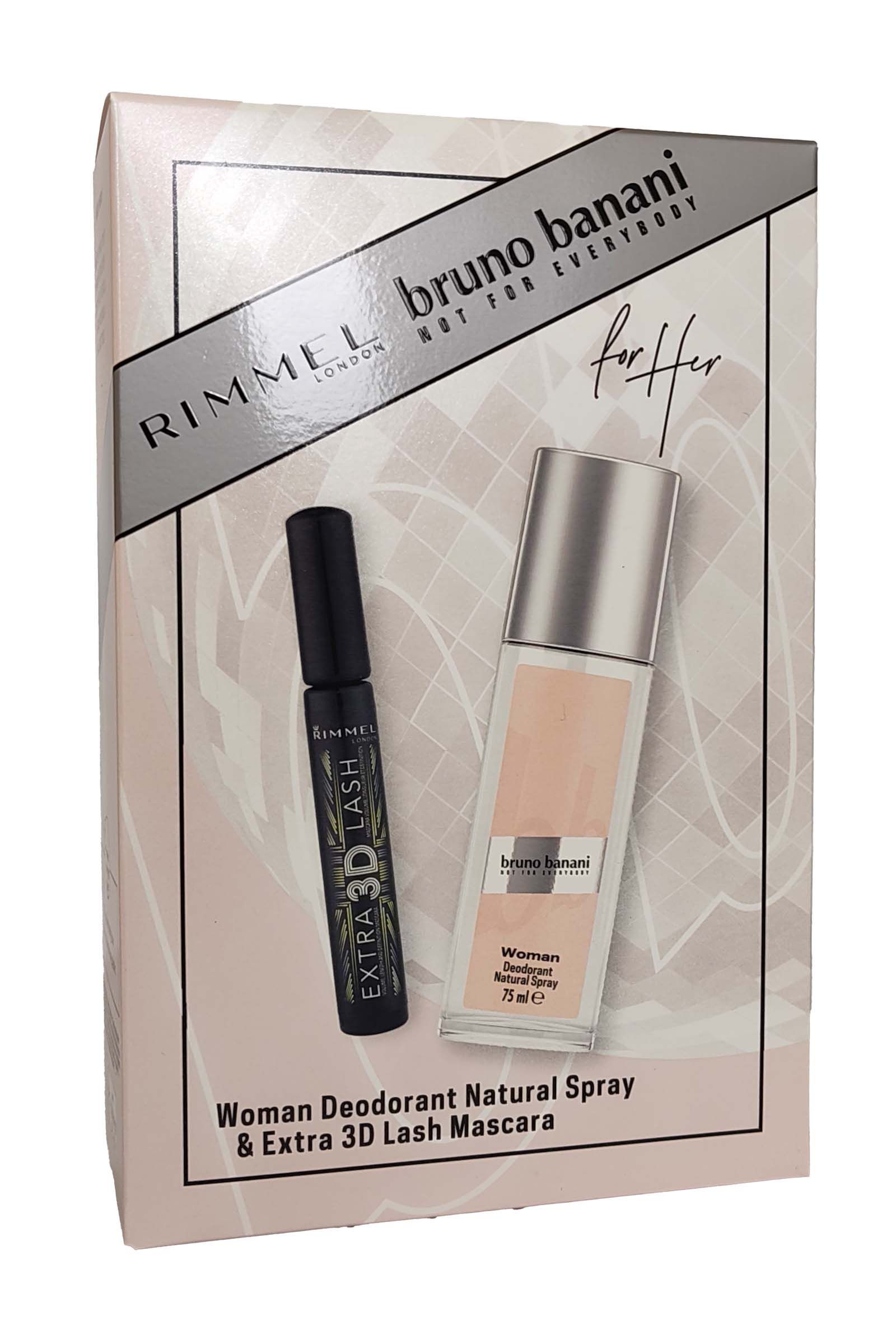Bruno Banani Woman Deodorant Natural Spray 75ml & 3D Lash Mascara