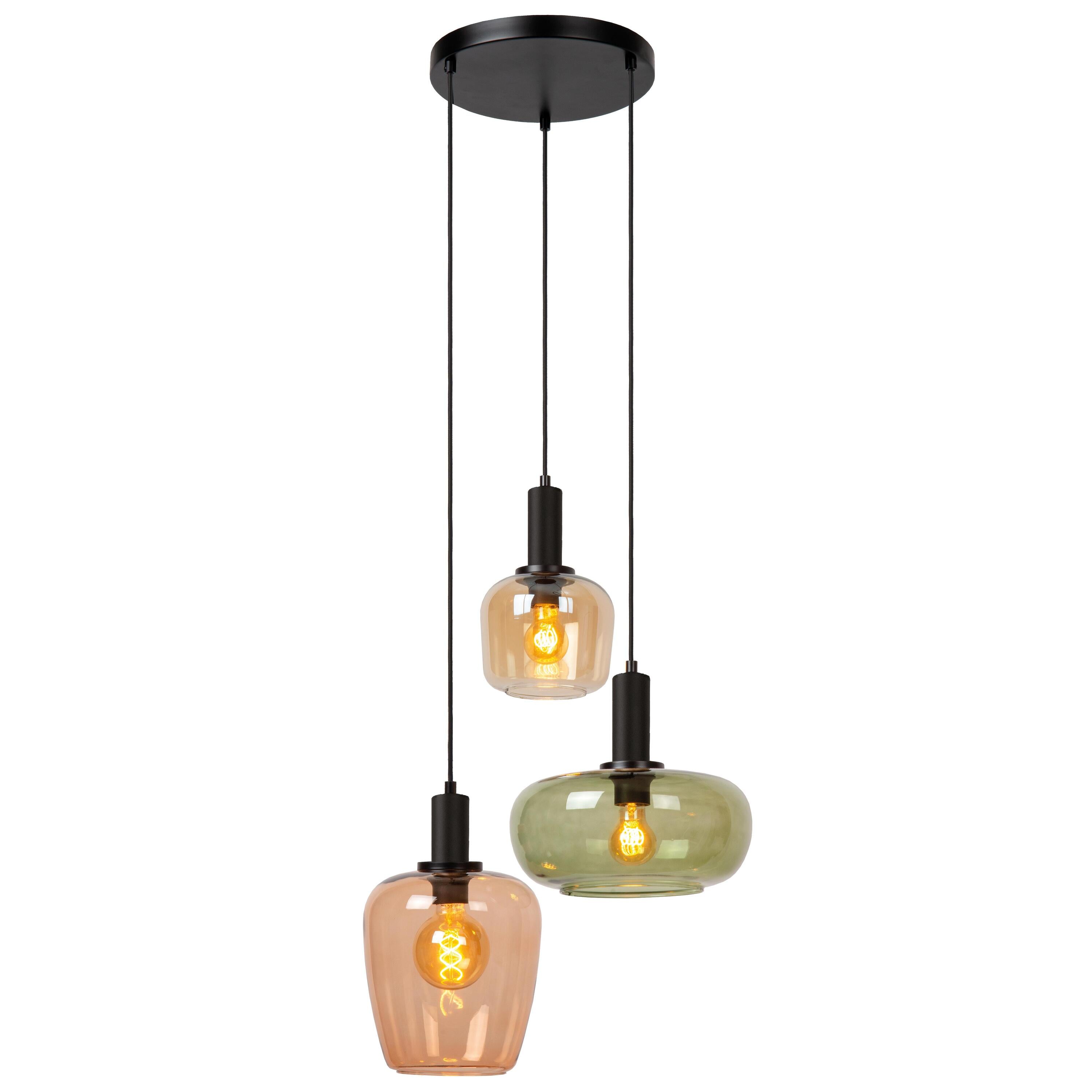 Ilona cluster 3 hanglamp rond multicolour