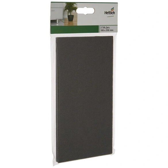 Filzzuschnitt, rechteckig, Selbstklebend, braun, 100 x 4,5 x 200 mm