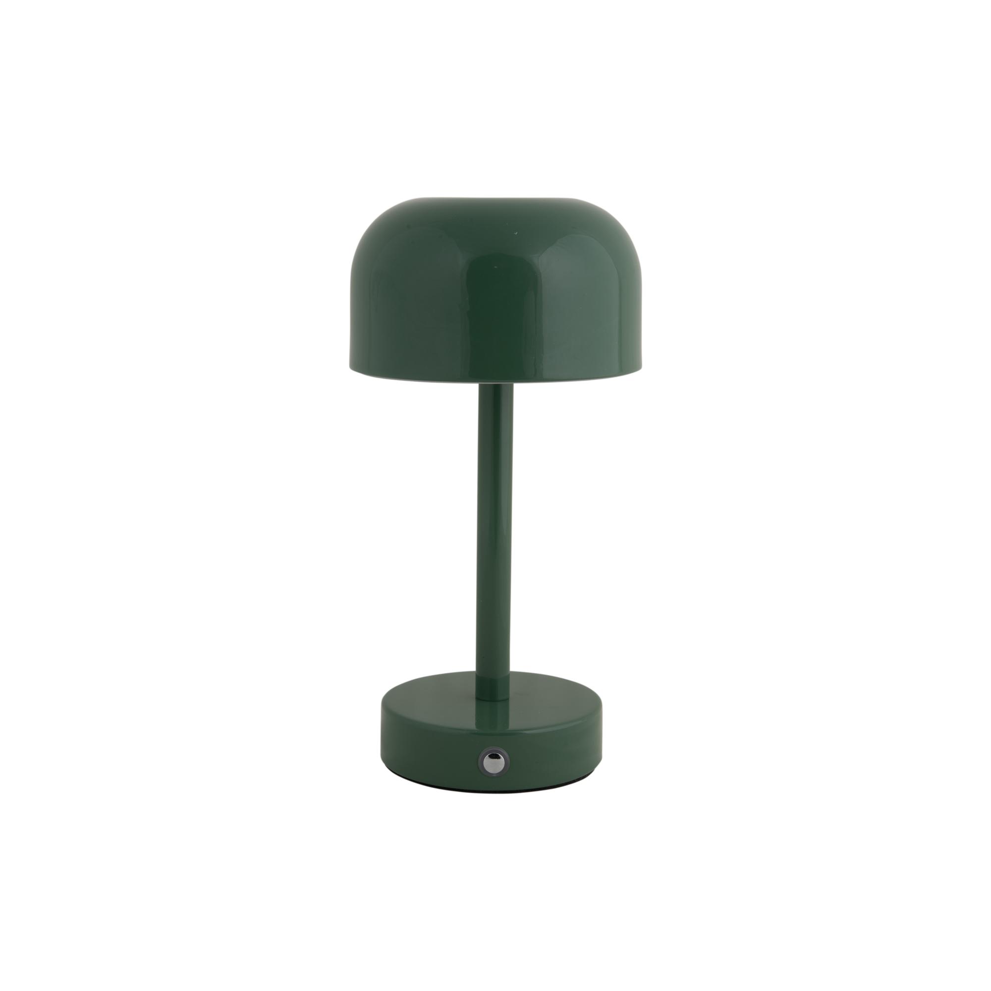 Leitmotiv tafellamp James LED - groen - 12.5x12.5x24.5cm - Paddenstoellamp