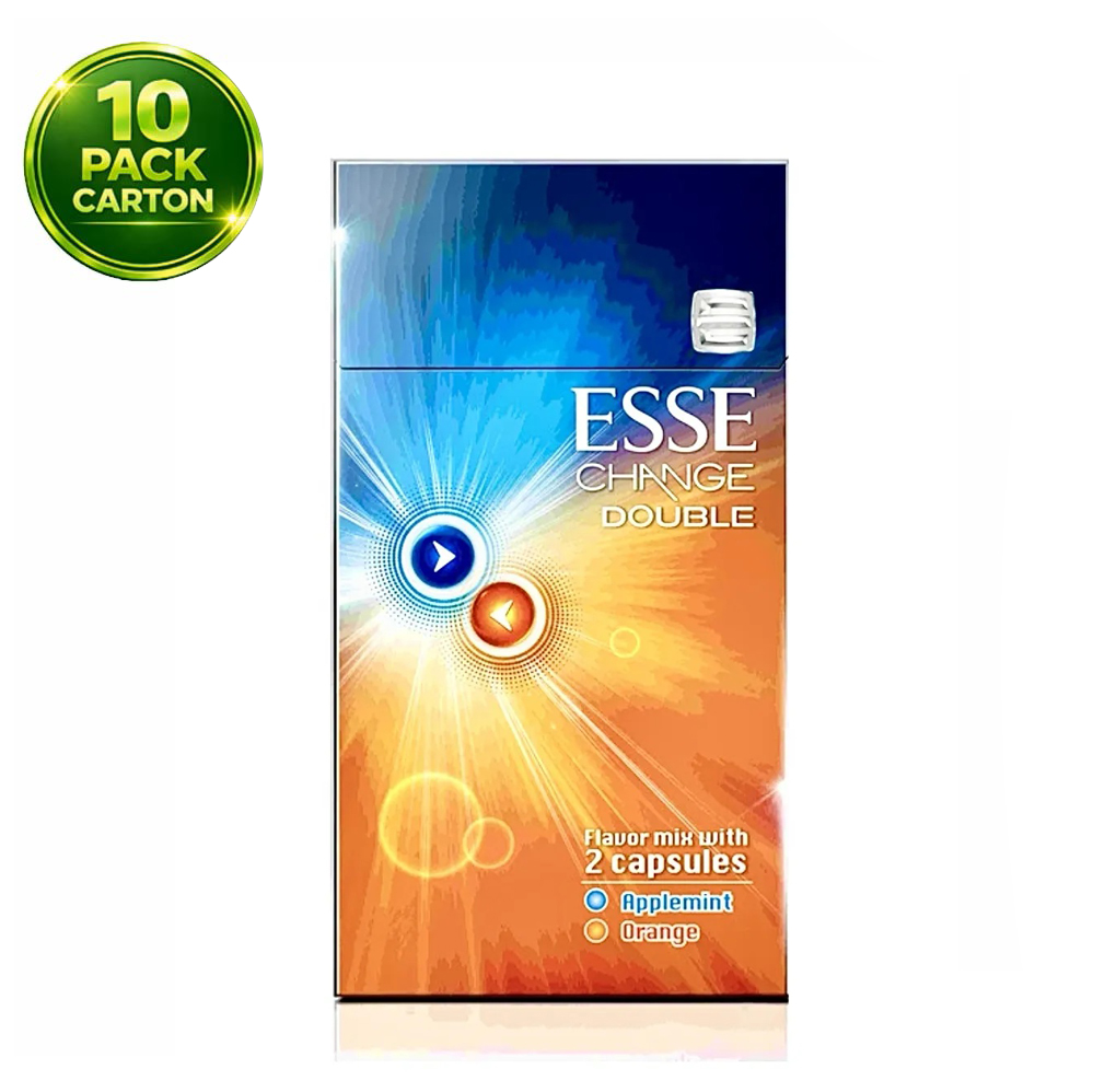 ESSE Change Double Applemint & Orange 20s Cigarettes x 10 Packs /1 Carton