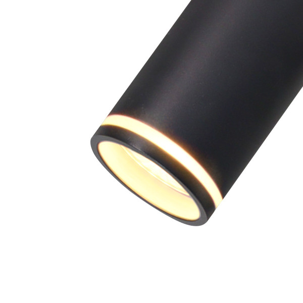 Lampa podłogowa czarno-srebrna Paris 3xGU10x12W wym:160x22x22cm Polux