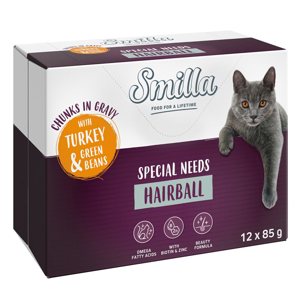 Smilla Special Needs Hairball Chunks in Gravy with Turkey & Green Beans