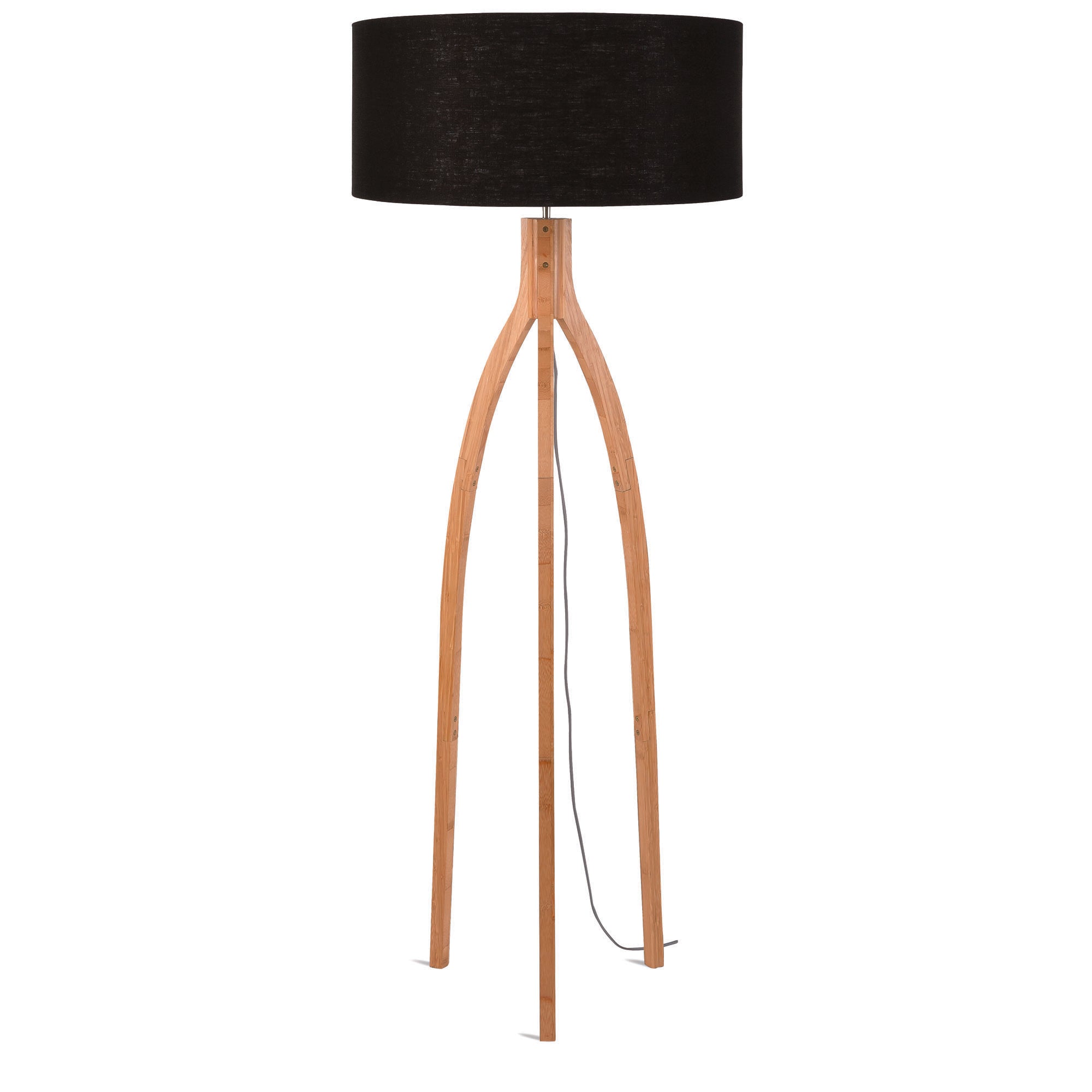 GOOD&MOJO vloerlamp Annapurna - zwart - Ø60cm