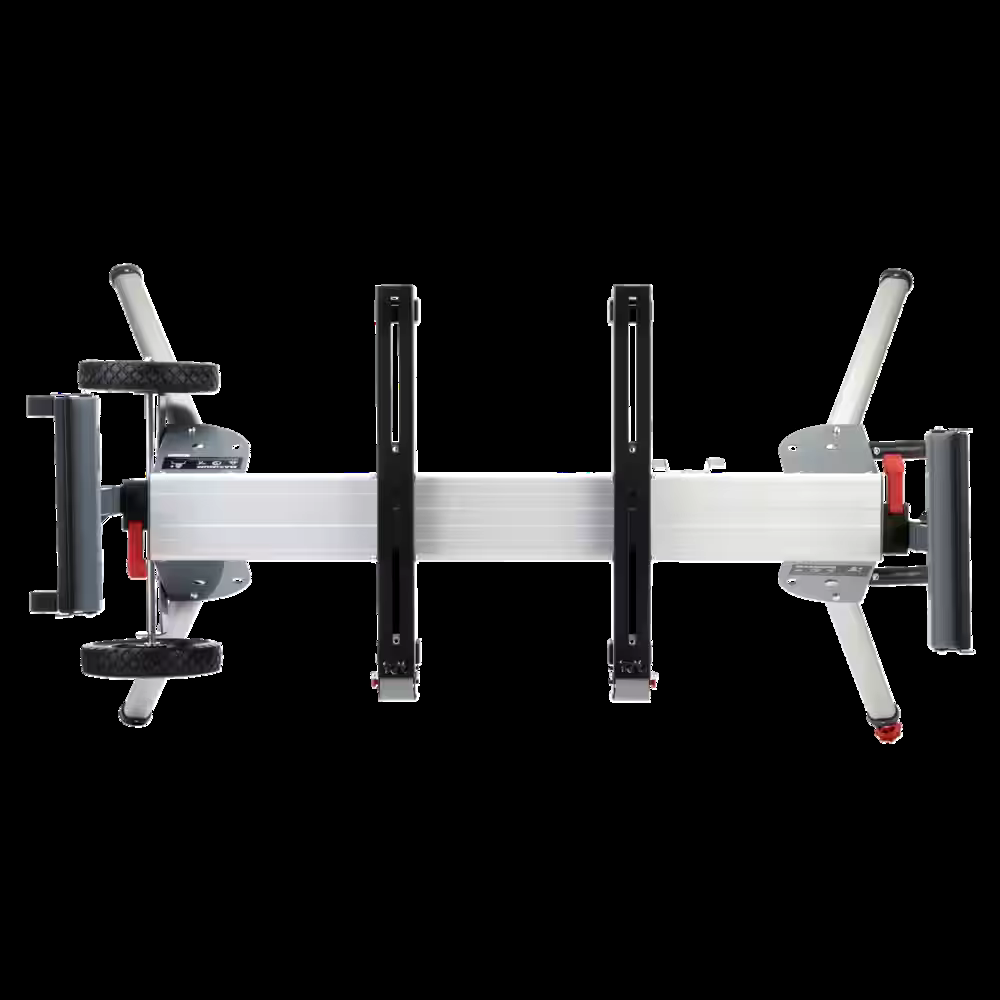 MAXIMUM Aluminum Heavy-Duty Mitre Saw Stand, Lightweight, 8.2-ft