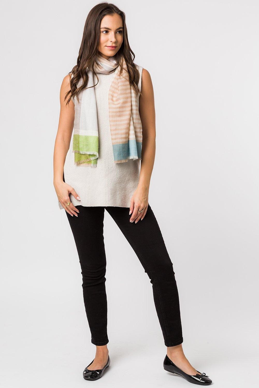 Pure Luxuries London Charon' Cashmere & Merino Wool Pashmina